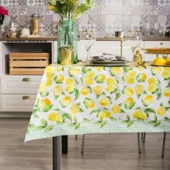 Скатерть Этель Лимоны, 180х147 см, хлопок, репс 190 гр/м2