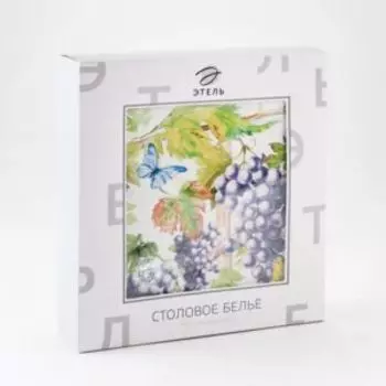 Скатерть Этель Provence, 110х150 см, саржа 190г/м2, хлопок, белый