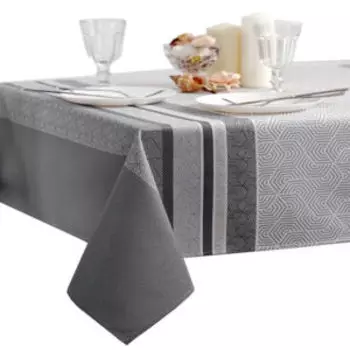 Скатерть Орнамент серый, 110х145 см, тефлон