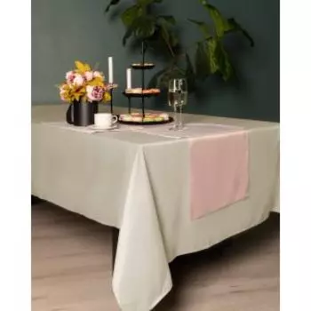 скатерть SOFI DE MARKO Серенити, крем, 140х180см, 70% хлопок 30% полиэстер