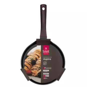 Сковорода блинная TalleR Aspire, 24 см, кованый алюминий, индукция