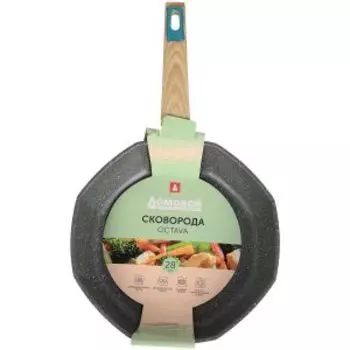 Сковорода Домовой Octava, 28 см, индукция, металл