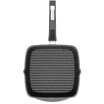 Сковорода-гриль Мечта Гранит Star, 24 см, съемная ручка, литой алюминий