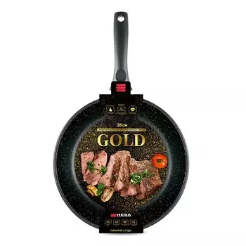 Сковорода НМП Gold, 28 см, литой алюминий
