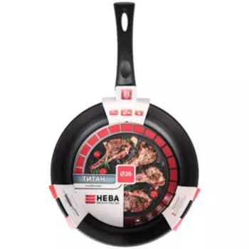 Сковорода НМП Особенная, 26 см, а/п покрытие Титан, литой алюминий