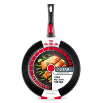 Сковорода НМП Универсальная, 22 см, съемная ручка, литой алюминий