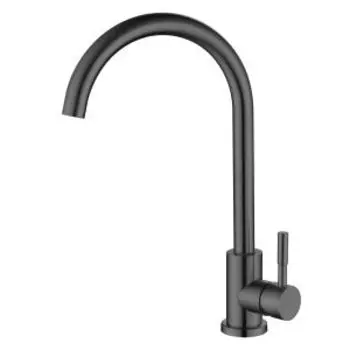 Смеситель для кухни Balear, нерж. сталь, черный