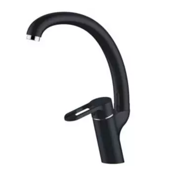 Смеситель для кухни Future, поворотный излив, черный