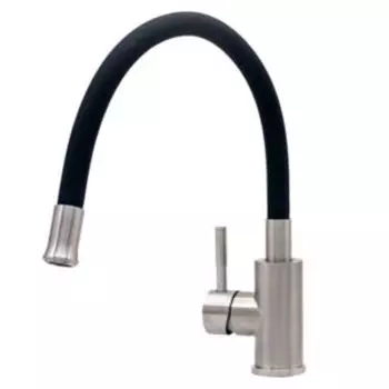 Смеситель для кухни Snake, нерж. сталь, гибкий излив