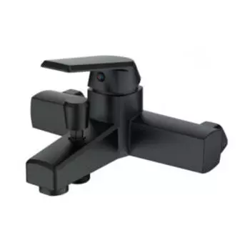 Смеситель для ванны/душа OneLife P02-100b, полимерный, черный