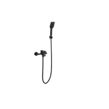 Смеситель для ванны Singapore black, короткий излив