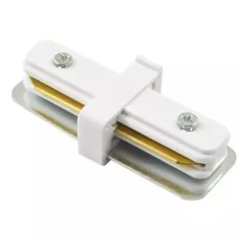 Соединитель для трековой системы Arte Lamp Track Accessories, 8 см, прямой, пластик/металл, белый