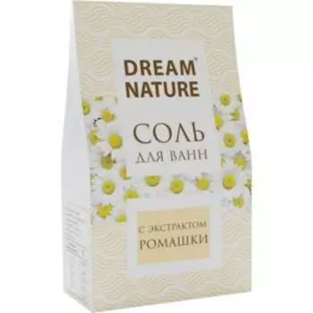 Соль для ванн Dream Nature Ромашка, 500 г, ароматизированная, цветная