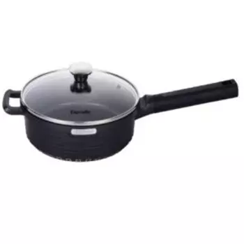 Сотейник Esprado Cuadro со стеклянной крышкой, 24 см, литой алюминий, индукция