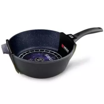 Сотейник НМП Сириус, 26 см, литой алюминий, бакелитовая ручка, индукция