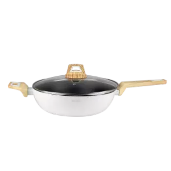 Сотейник с крышкой TalleR Ivory TR-98134, 28 см, штампованный алюминий