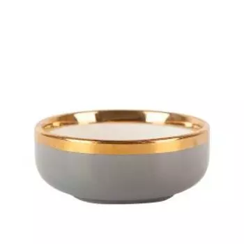 соусник NOUVELLE HOME Royal line Gray 7,6х3,2 см, фарфор