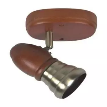 спот OAK 1хЕ14х40W, бронза/дер