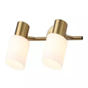 Спот Traditional TR3969/2, E27, 40 Вт, латунь, белый матовый