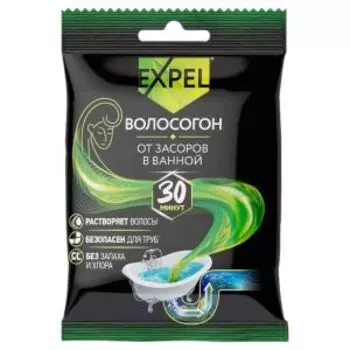 Средство чистящее Expel Волосогон, 50 г, для прочистки труб