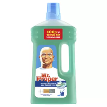 Средство чистящее Mr Proper для полов и стен, Горный Ручей и Прохлада, 1000 мл