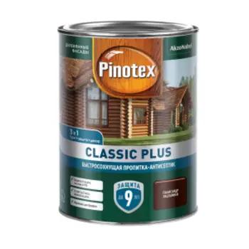 Средство деревозащитное Pinotex Classic Plus, палисандр, 0.9 л