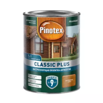 Средство деревозащитное Pinotex Classic Plus, лиственница, 0.9 л