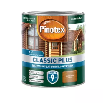 Средство деревозащитное Pinotex Classic Plus, лиственница, 2.5 л