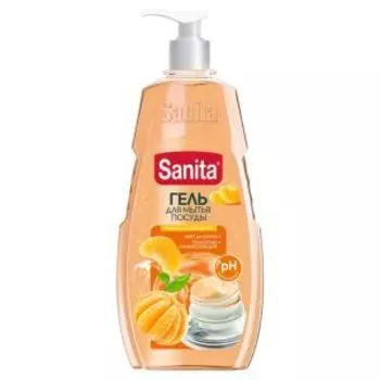 Средство для мытья посуды Sanita Мандарин и белый чай, 900 г