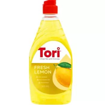 Средство для мытья посуды Tori Лимон, 500 мл, флип-топ