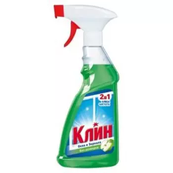 Средство для мытья стекол Клин, универсал/ яблоко (в ассортименте), 500 мл