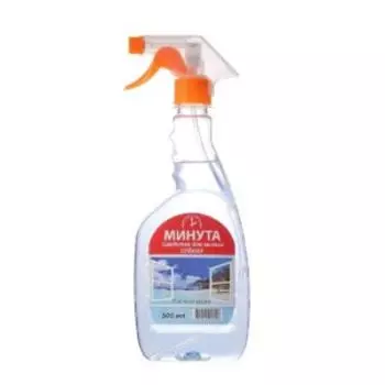 Средство для мытья стекол Минута Свежий Озон, 0,5 л, с распылителем