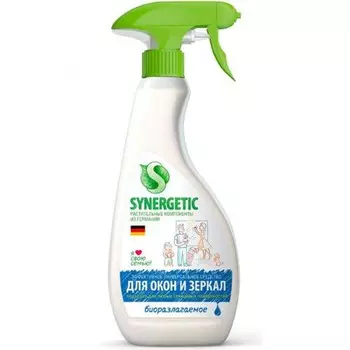 Средство для мытья стекол Synergetic с триггером, 500 мл
