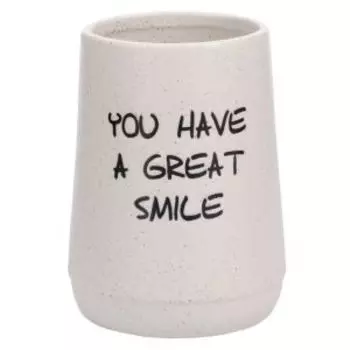 Стакан для зубной щётки Everyday, керамика, бежевый