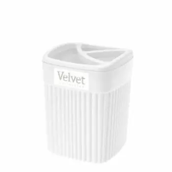 Стакан для зубных щеток Velvet, 0.65 л, бежевый