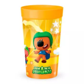 Стакан Ми-Ми-Мишки, 380 мл, оранжевый, пластик