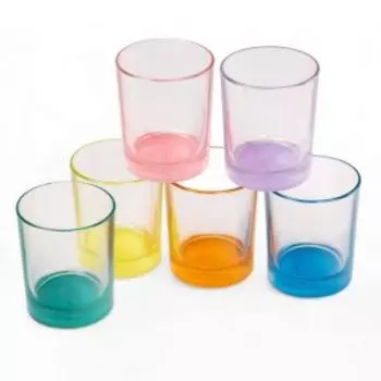 Стакан низкий OSZ Гладкий Лак, 240 мл, стекло, в ассортименте