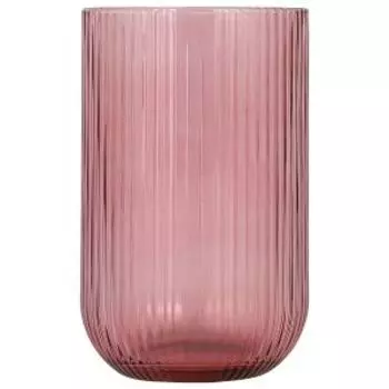 Стакан высокий Грани, 419 мл, стекло, розовый