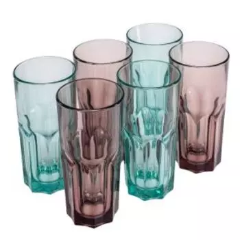 Стакан высокий Luminarc Новая Америка, 350 мл, стекло, в ассортименте