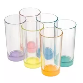 Стакан высокий OSZ Гладкий Лак, 280 мл, стекло, в ассортименте