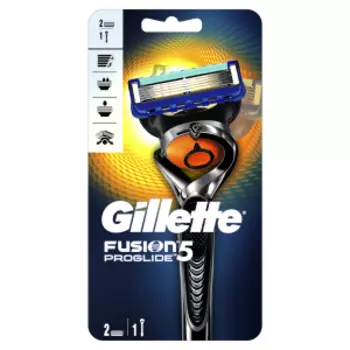 станок для бритья GILLETTE Fusion Proglide Flexball с 2 кассетами