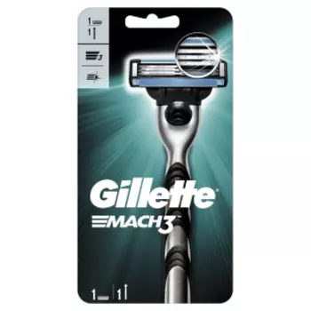 станок для бритья GILLETTE Mach3 + 1 кассета