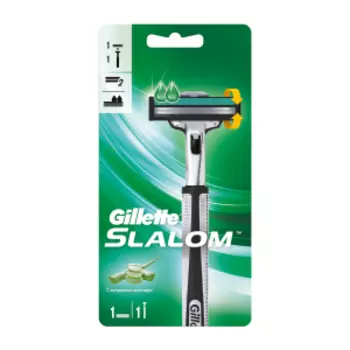 станок для бритья GILLETTE Slalom Plus +1 кассета