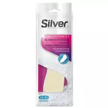 Стельки для обуви Silver с фольгой и шерстью