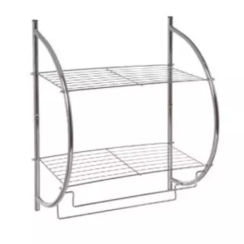 Стеллаж металлический настенный, 2 яруса