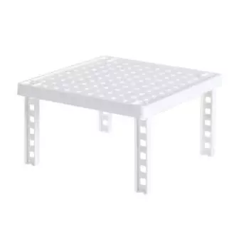 Стойка Idea Хаку, 26х26х15 см, белый пластик, квадратная