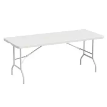 Стол складной садовый, длина столешницы 183 см, белый