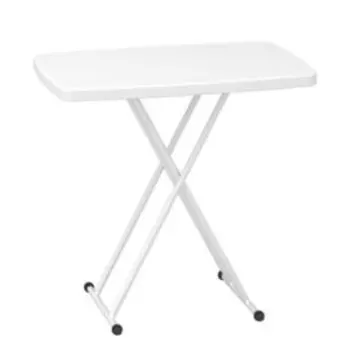 Стол складной садовый, длина столешницы 76 см, белый