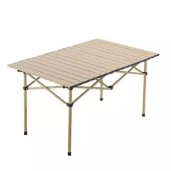Стол складной садовый, длина столешницы 95 см, бежевый