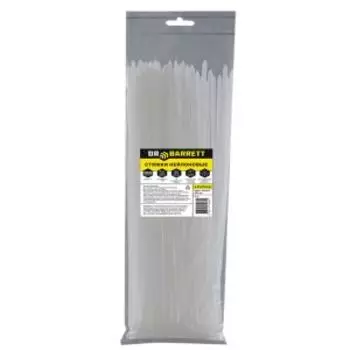 Стяжки нейлоновые Dr Barrett, 4,8х350 мм, 100 шт, белые